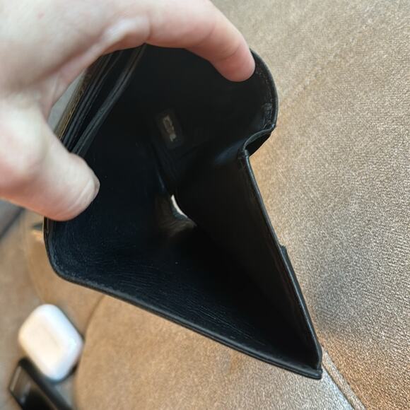 Authentic CHANEL Black Caviar Leather Timeless 'CC' Compact Wallet 4.5” x 4” - Picture 11 of 13